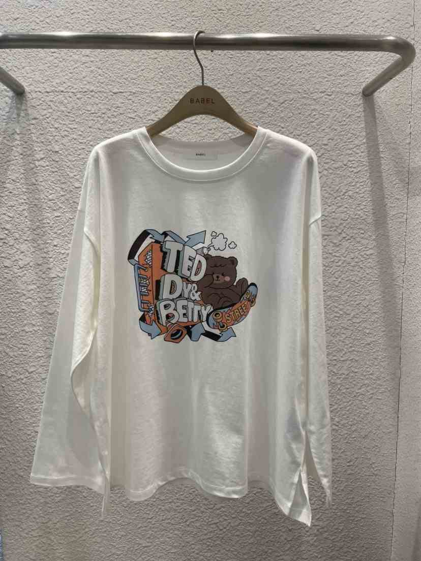 BABEL韓國直郵女士新款時尚職業熱賣休閑26春夏推薦長袖T恤BABEL長袖T恤