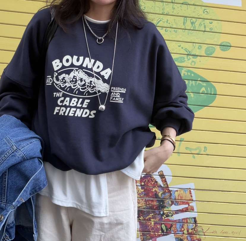 BOUND.A韓國東大門直郵女士新款時尚推薦26春夏人氣衛衣BOUND.A衛衣