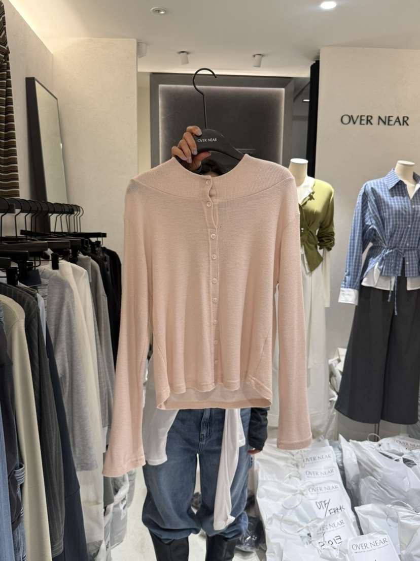 OVER NEAR韓國代購女士新品人氣時尚職業休閑26春夏長袖T恤OVER NEAR長袖T恤