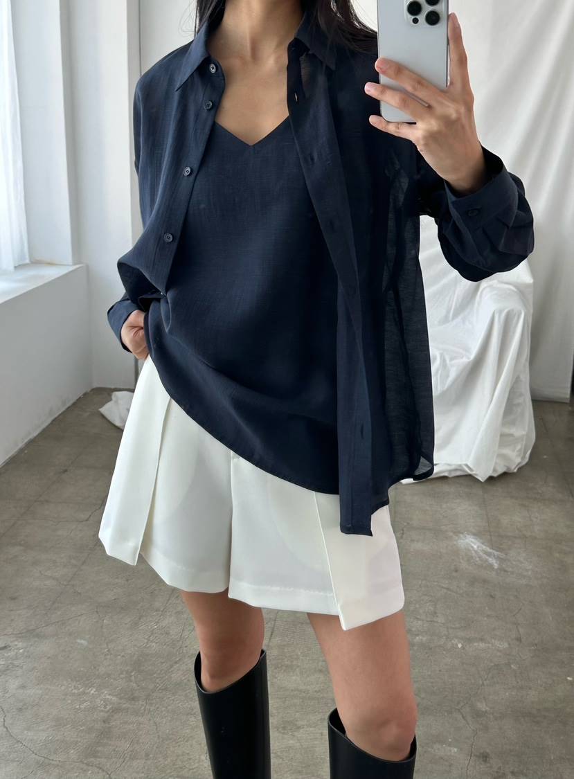 LE VASE韓國直郵女士新品人氣26春夏襯衫蕾絲衫不含內搭LE VASE襯衫/蕾絲衫