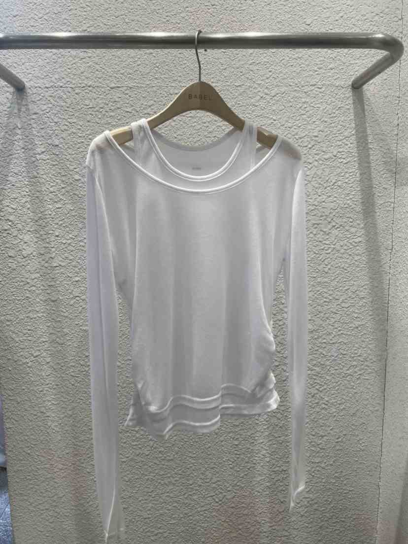 BABEL韓國直郵女士新款職業休閑時尚推薦熱賣26春夏長袖T恤BABEL長袖T恤