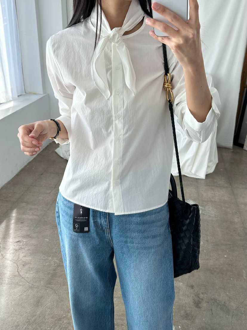 LE VASE韓國直郵女士新款真品26春夏休閑職業襯衫蕾絲衫LE VASE襯衫/蕾絲衫