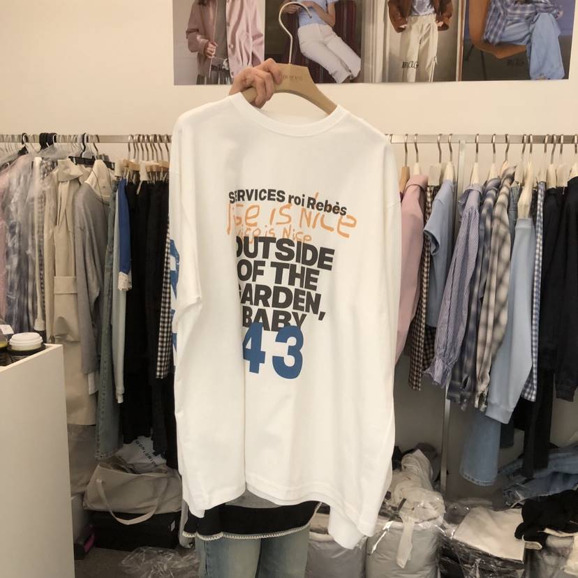 SALONDEMAG東大門直郵女士新款26春夏休閑職業人氣長袖T恤SALONDEMAG長袖T恤