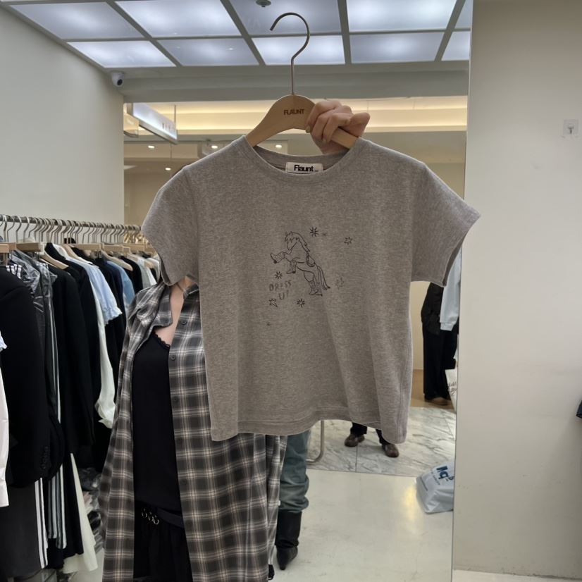 FLAUNT韓國代購女士新品休閑熱賣人氣26春夏真品職業時尚T恤FLAUNTT恤