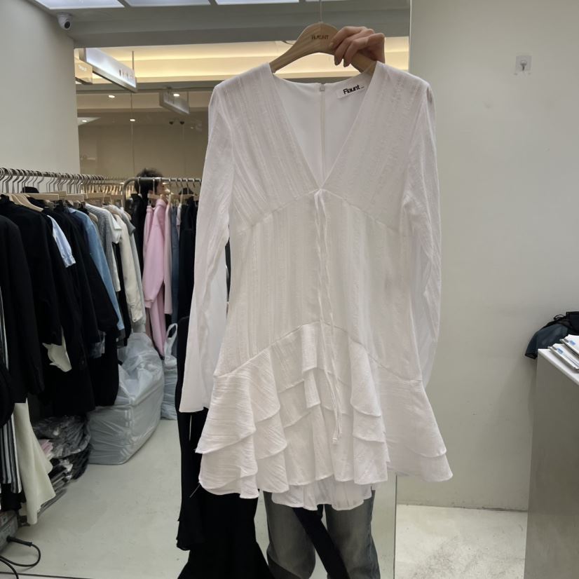 FLAUNT韓國代購女裝新品人氣時尚真品推薦熱賣職業連衣裙FLAUNT連衣裙