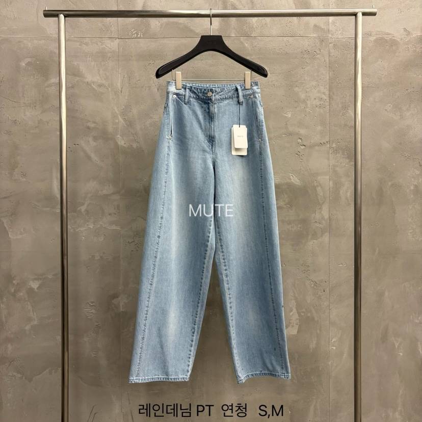 MUTE-P韓國代購女士新品人氣26春夏推薦職業真品熱賣牛仔褲MUTE牛仔褲