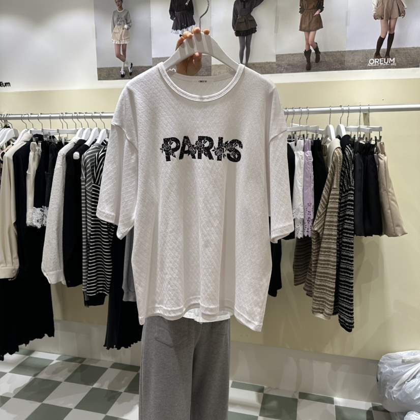 OREUM韓國直郵女士新款熱賣人氣休閑26春夏推薦時尚T恤鏤空OREUMT恤