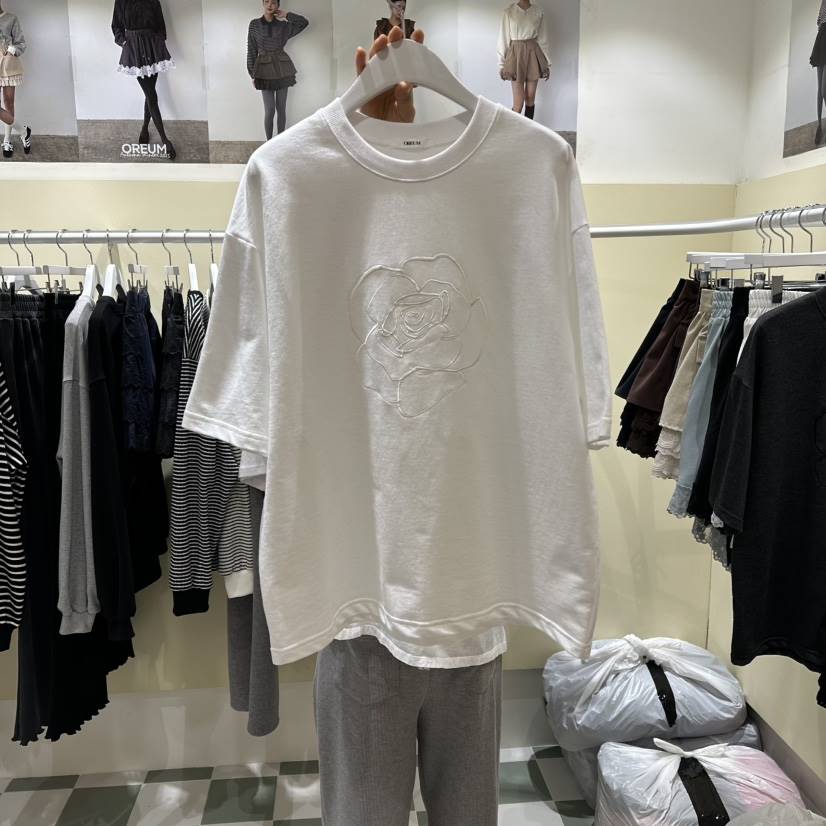 OREUM韓國直郵女裝新款熱賣休閑人氣推薦真品時尚職業T恤OREUMT恤