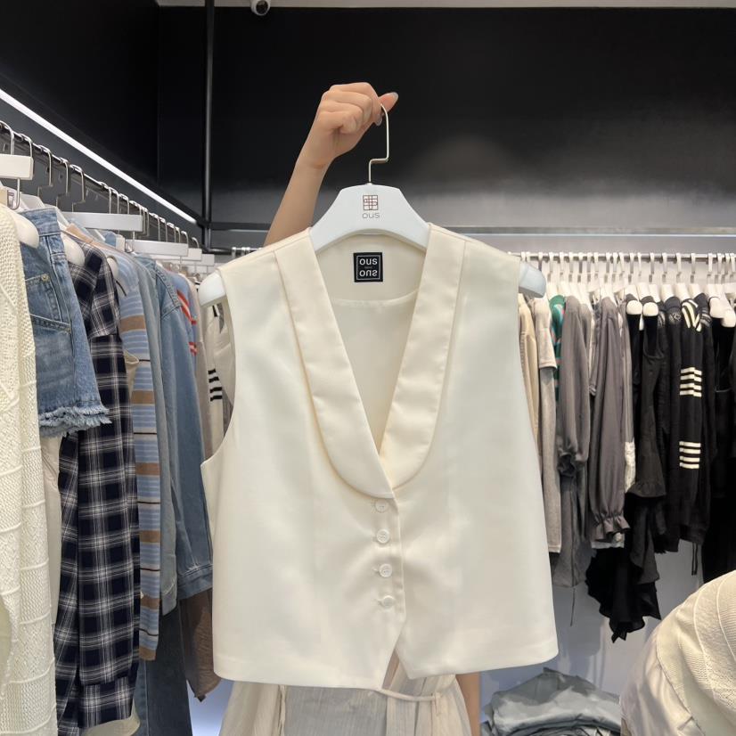 OUS/INCH-L韓國直郵女裝新品休閑真品人氣職業馬甲披肩OUS/INCH馬甲