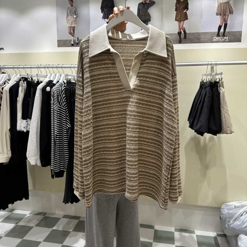 OREUM韓國代購女裝新品人氣真品26春夏時尚休閑職業針織衫OREUM針織衫