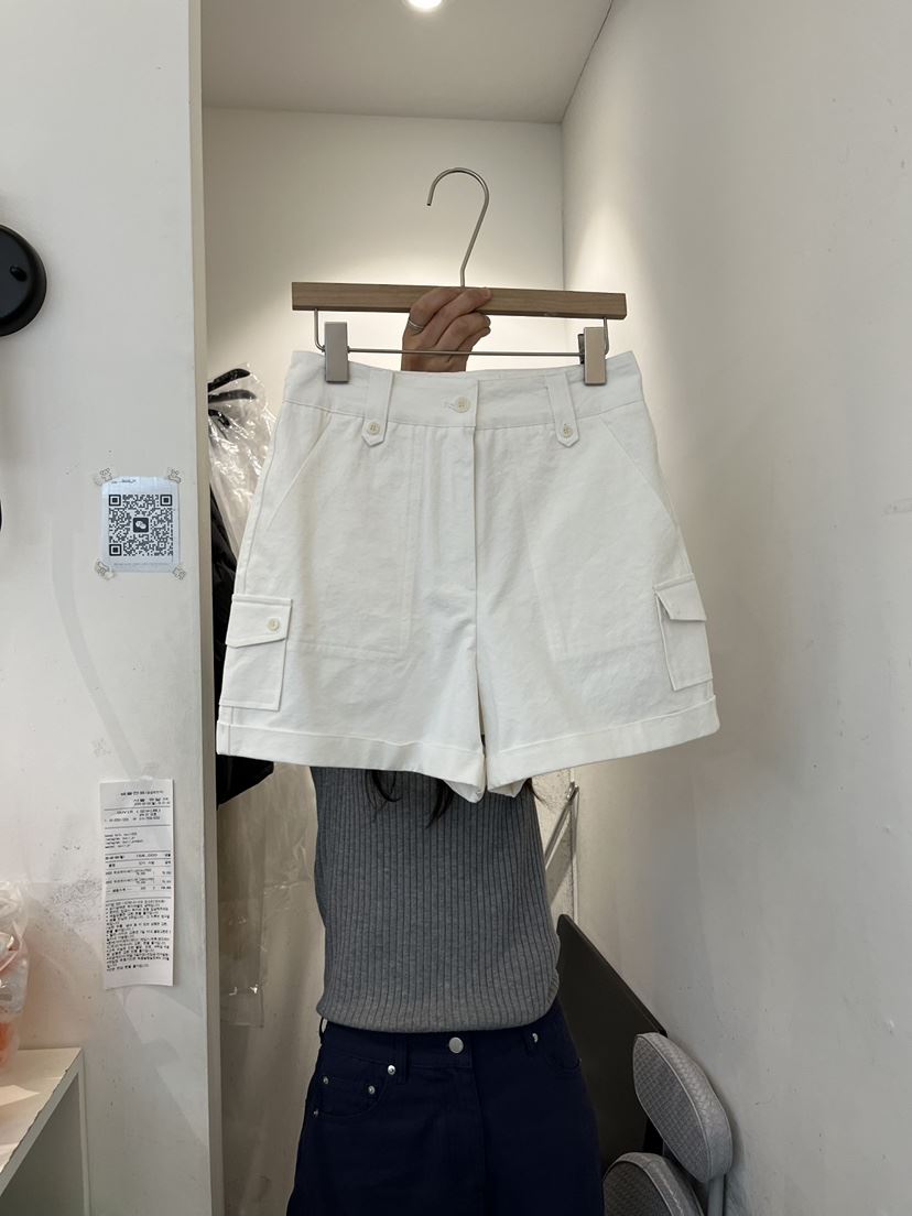 OUVIR韓國直郵女裝新品職業推薦休閑26春夏熱賣短褲口袋水洗O.V.R/OUVIR短褲