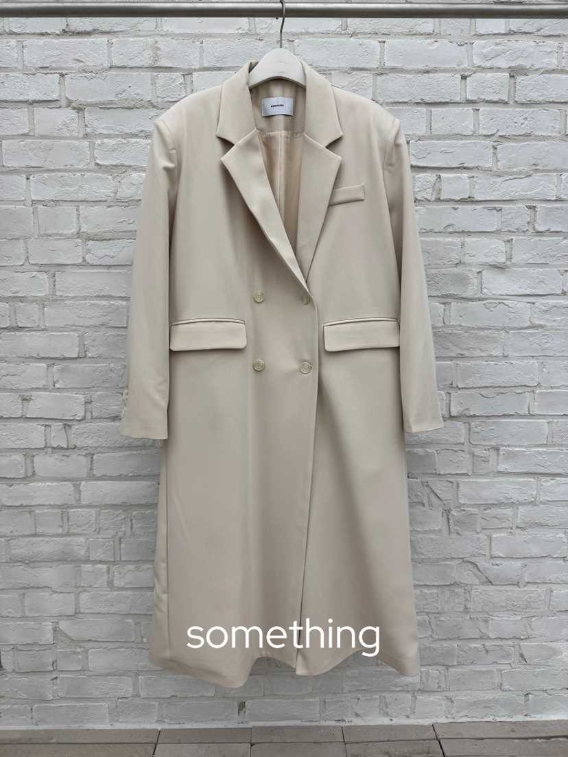 SOMETHING-L/FANCY韓國直郵女裝新品人氣中長款大衣長款SOMETHING-L/FANCY中長款大衣