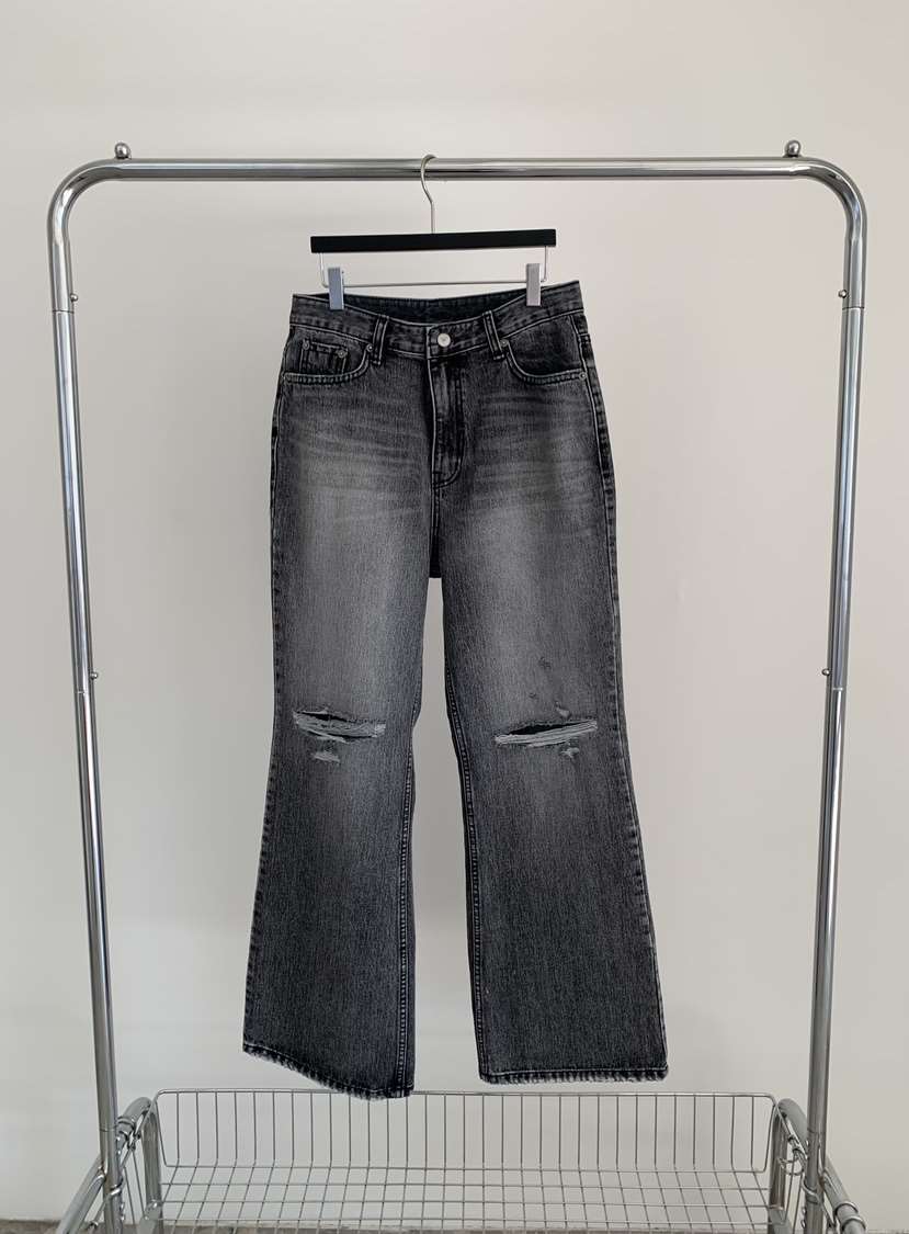 EST東大門實拍女裝新款時尚職業真品26春夏休閑牛仔褲喇叭EST_牛仔褲