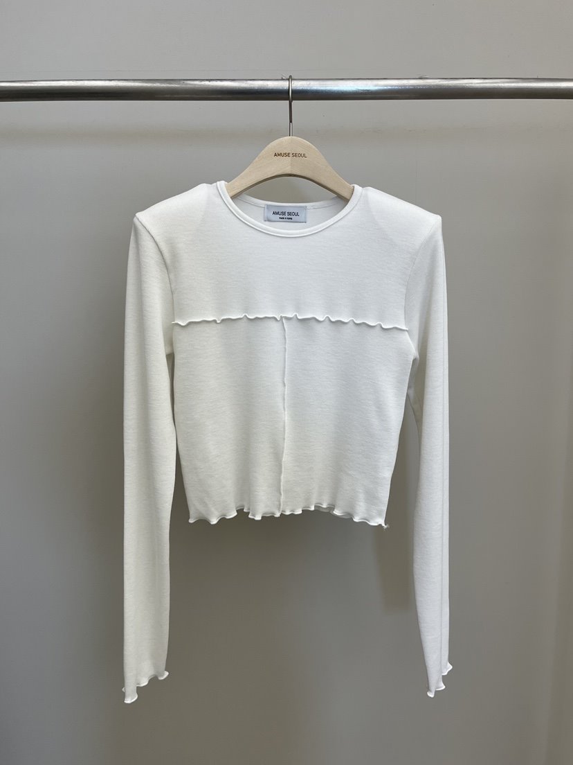 AMUSE SEOUL韓國直郵女士新品26春夏熱賣時尚職業長袖T恤AMUSE SEOUL長袖T恤