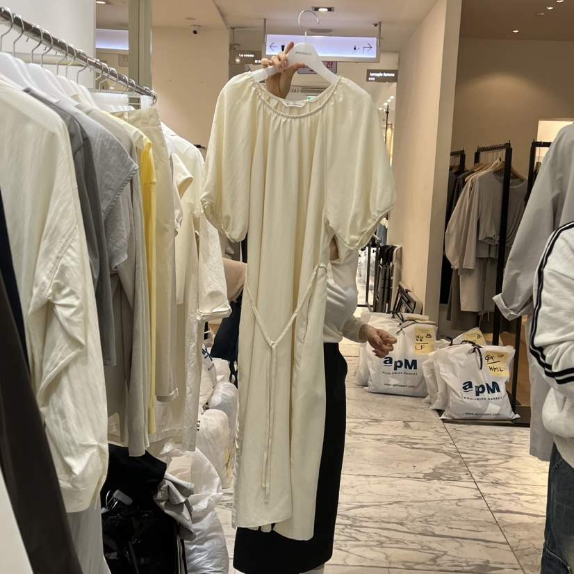 WOOD SAGE韓國直郵女士新款26春夏時尚真品連衣裙含腰繩WOOD SAGE連衣裙