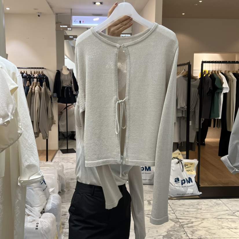 WOOD SAGE東大門實拍女裝新品26春夏職業休閑時尚針織衫WOOD SAGE針織衫