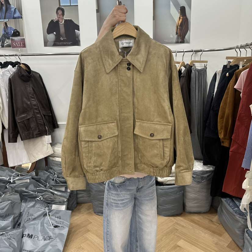 NOWHERE東大門直郵女裝新品推薦真品人氣26春夏熱賣夾克麂皮NOWHERE夾克