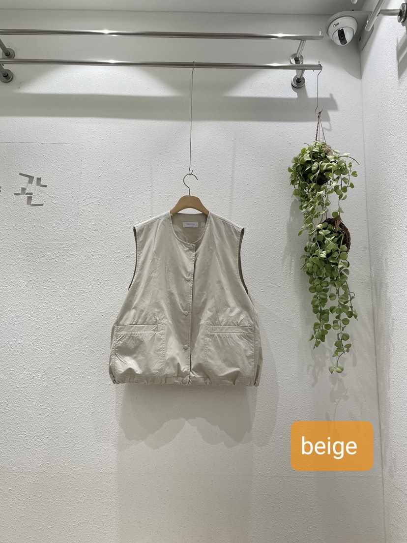 GALLERY-A韓國代購女士新款推薦馬甲不含內搭雙口袋棉質GALLERY馬甲