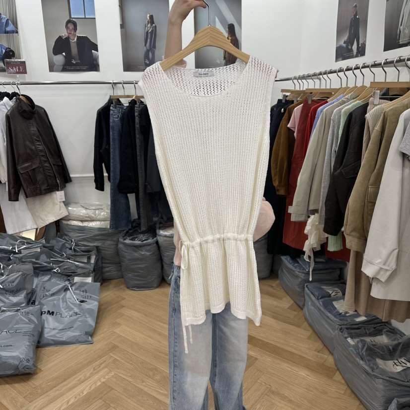 NOWHERE東大門代購女士新款時尚人氣職業26春夏休閑吊帶背心NOWHERE吊帶/背心