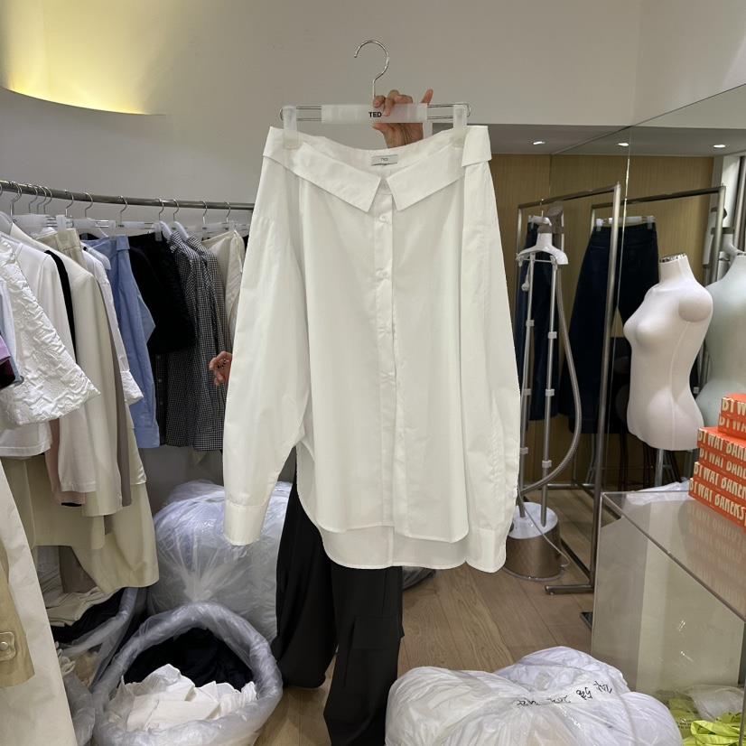 TED韓國代購女裝新品時尚26春夏人氣職業熱賣真品襯衫蕾絲衫TED襯衫/蕾絲衫