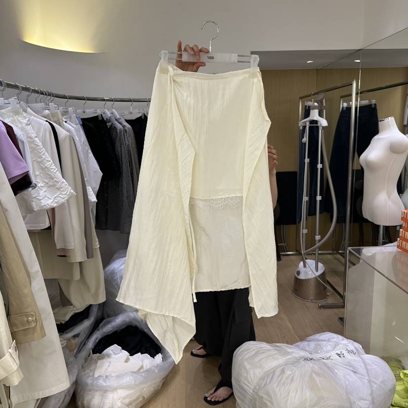 TED韓國直郵女裝新品職業熱賣休閑真品人氣26春夏長裙蕾絲TED長裙