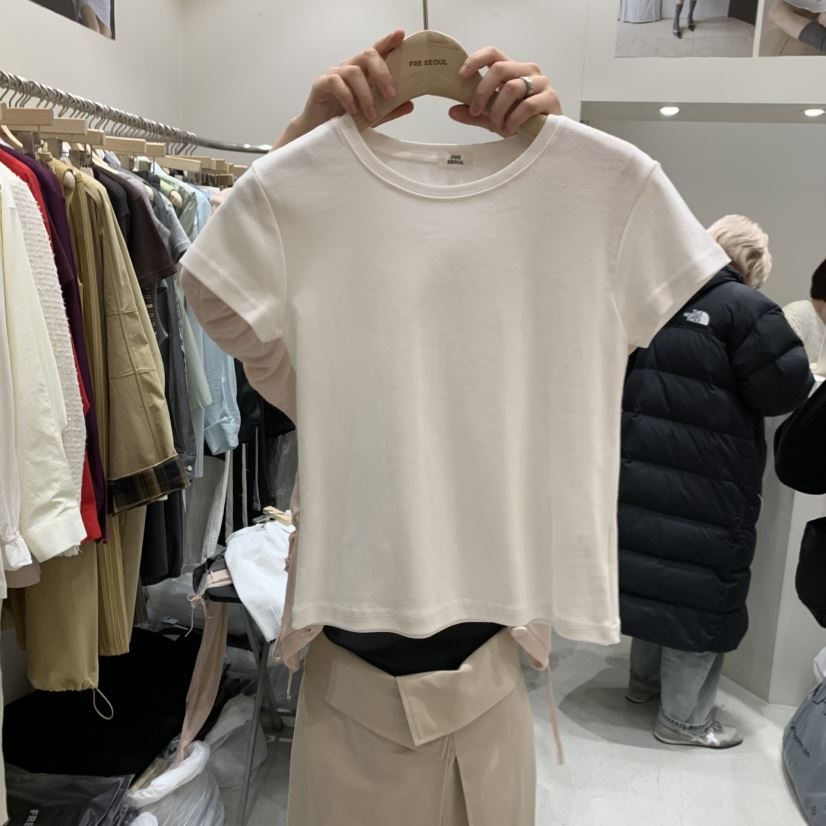 FRE東大門代購女裝新款26春夏熱賣休閑職業時尚人氣推薦T恤FRET恤