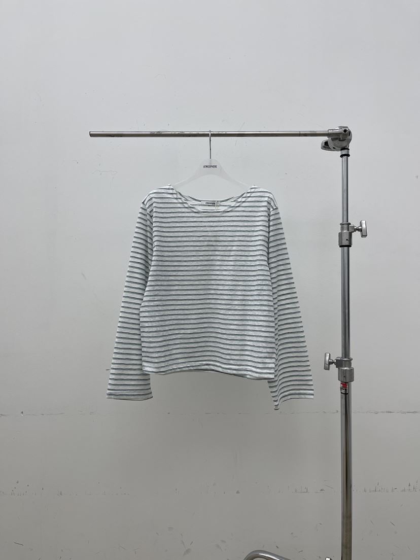 ATMOSPHERE韓國代購女裝新品人氣26春夏職業休閑長袖T恤露肩ATMOSPHERE/BLING長袖T恤