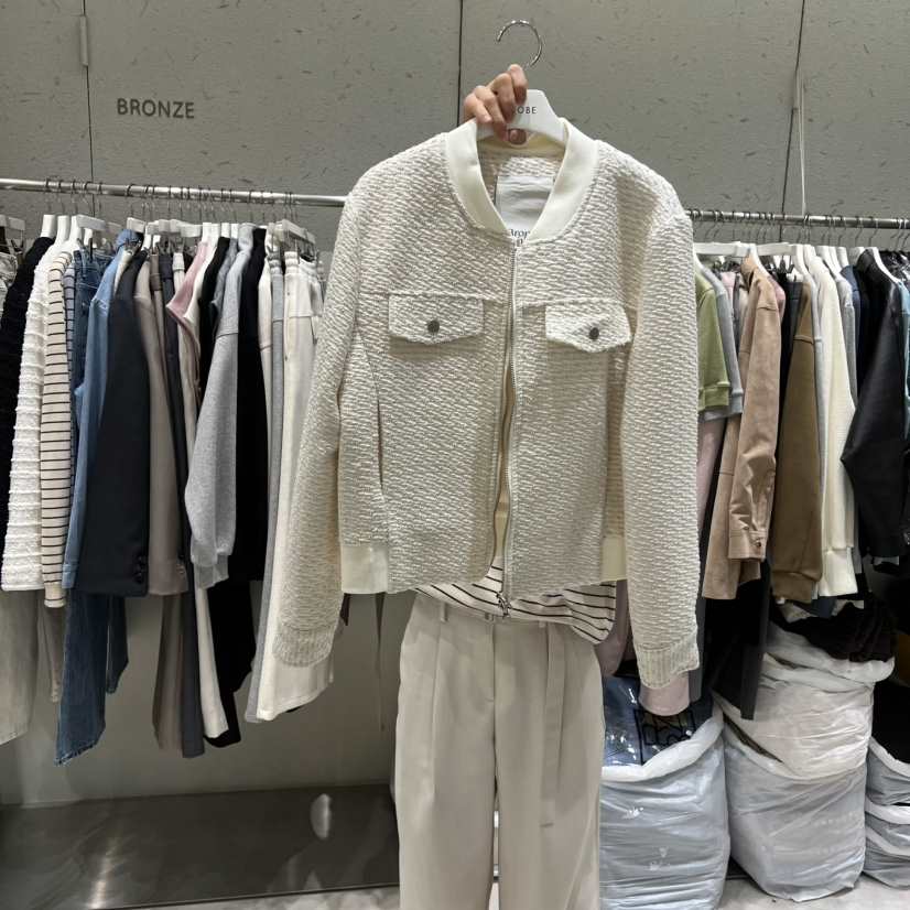 BRONZE東大門直郵女裝新品推薦26春夏熱賣職業夾克粗花呢BRONZE夾克