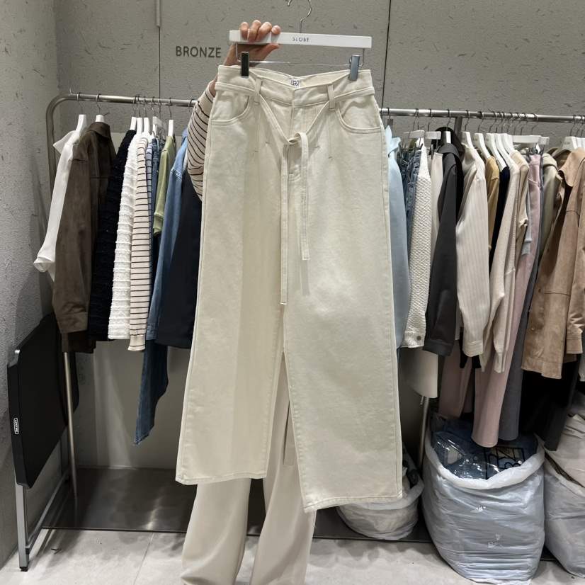 BRONZE東大門實拍女裝新品26春夏職業休閑真品時尚牛仔褲BRONZE牛仔褲