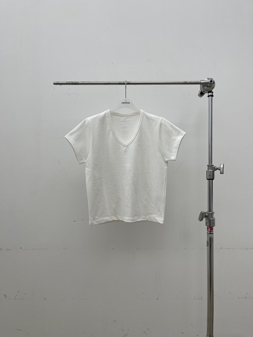 ATMOSPHERE韓國代購女裝新品26春夏人氣推薦真品時尚T恤V領ATMOSPHERE/BLINGT恤