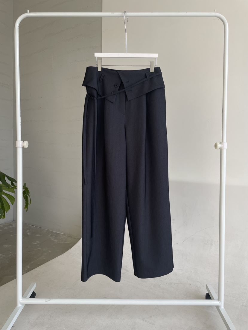 URBANE cloth東大門代購女裝新品職業休閑時尚休閑褲含腰繩URBANE cloth休閑褲