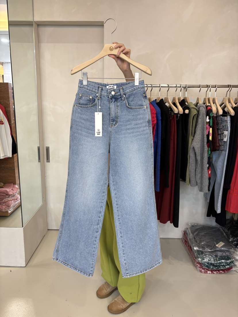LIVE AID-P東大門實拍女裝新品真品職業熱賣人氣牛仔褲LIVE AID-P牛仔褲