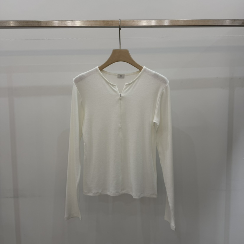 THE EYL韓國直郵女裝新品26春夏職業推薦人氣長袖T恤拉鏈THE EYL長袖T恤