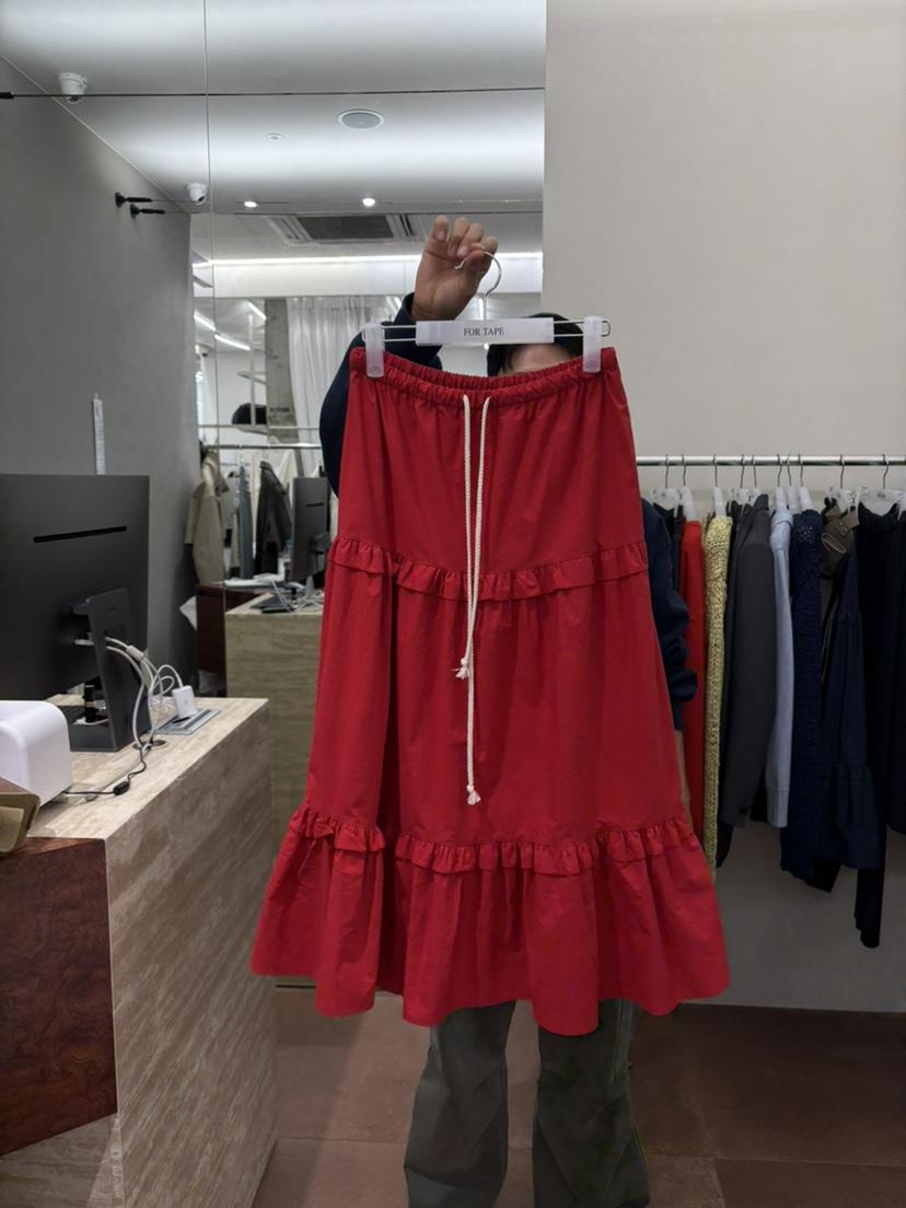 FOR TAPE東大門實拍女士新款推薦真品長裙不含腰包荷葉邊FOR TAPE長裙