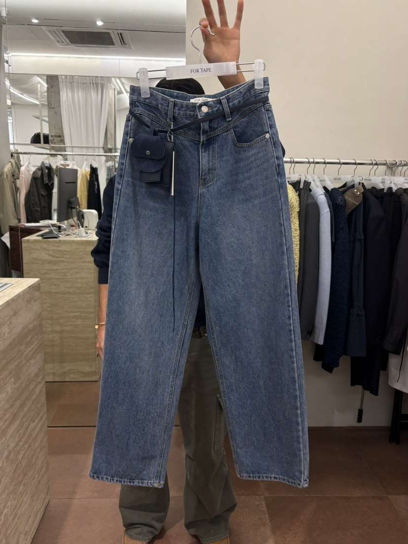 FOR TAPE韓國代購女士新品人氣推薦休閑26春夏牛仔褲不含腰包FOR TAPE牛仔褲