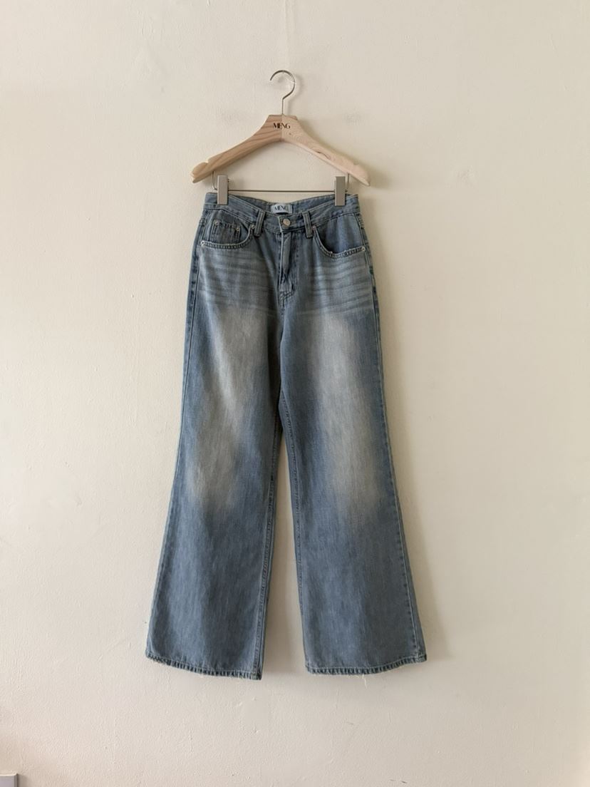 MENG韓國直郵女裝新款人氣時尚26春夏休閑熱賣職業牛仔褲MENG牛仔褲