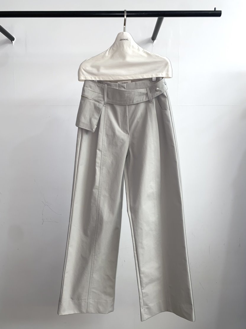 ARBOL韓國東大門直郵女裝新款26春夏休閑職業休閑褲含腰帶ARBOL休閑褲