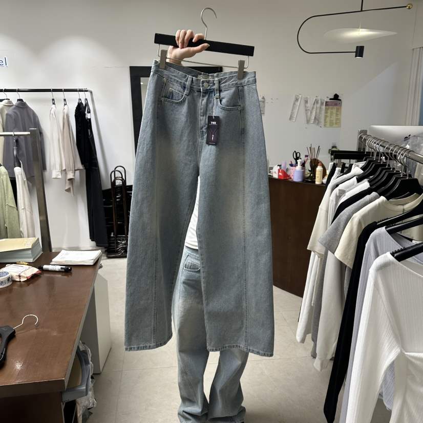 BETHEL韓國直郵實拍女裝新品熱賣人氣休閑時尚職業牛仔褲BETHEL牛仔褲