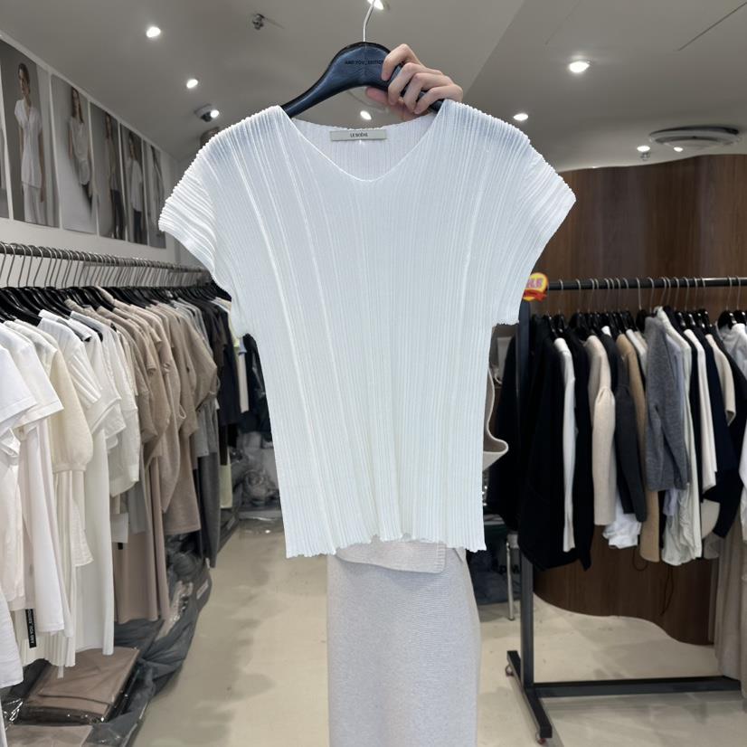 LE EDITION/LEBOENE韓國直郵實拍女士新品職業人氣T恤褶裥LE EDITION/LEBOENET恤