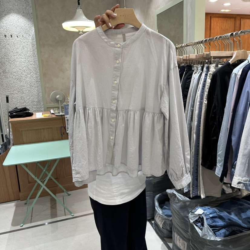 DELI JENNY韓國東大門代購女裝新品時尚人氣推薦襯衫蕾絲衫DELI JENNY襯衫/蕾絲衫