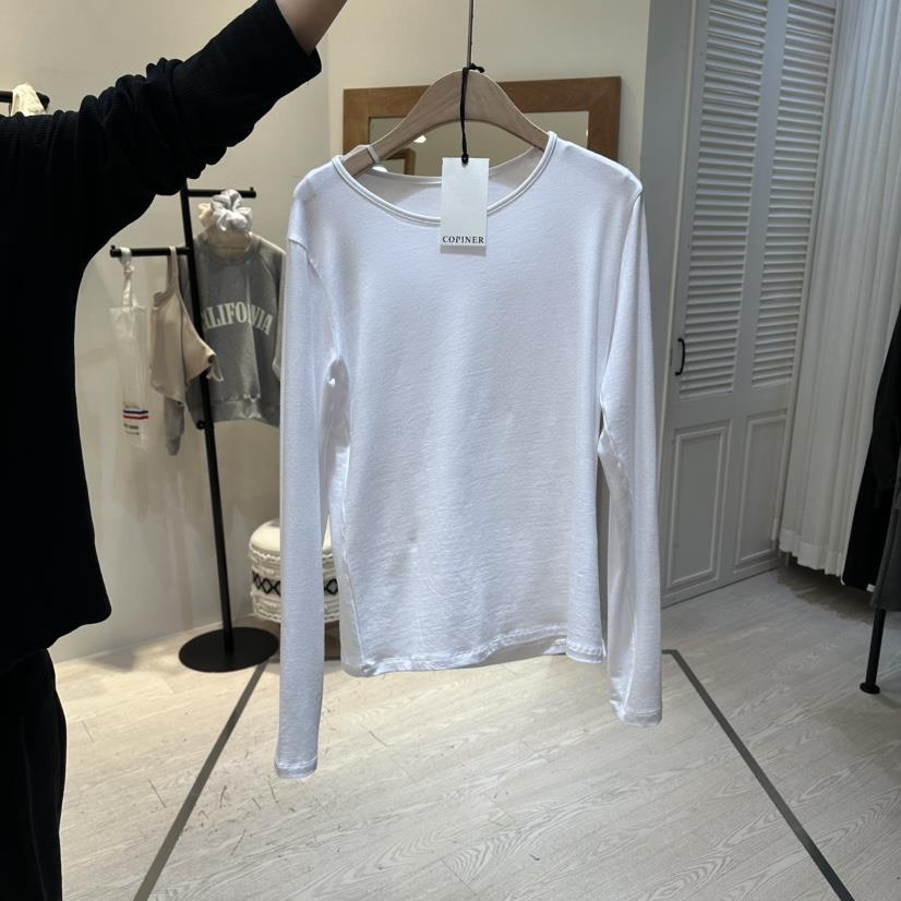 COPINER韓國直郵女士新款26春夏推薦時尚職業休閑長袖T恤COPINER長袖T恤