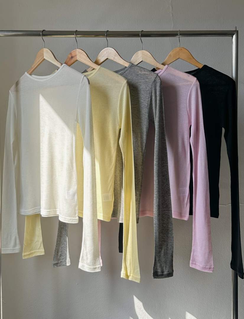 BYRING韓國直郵女裝新品熱賣推薦休閑時尚人氣26春夏長袖T恤BYRING長袖T恤