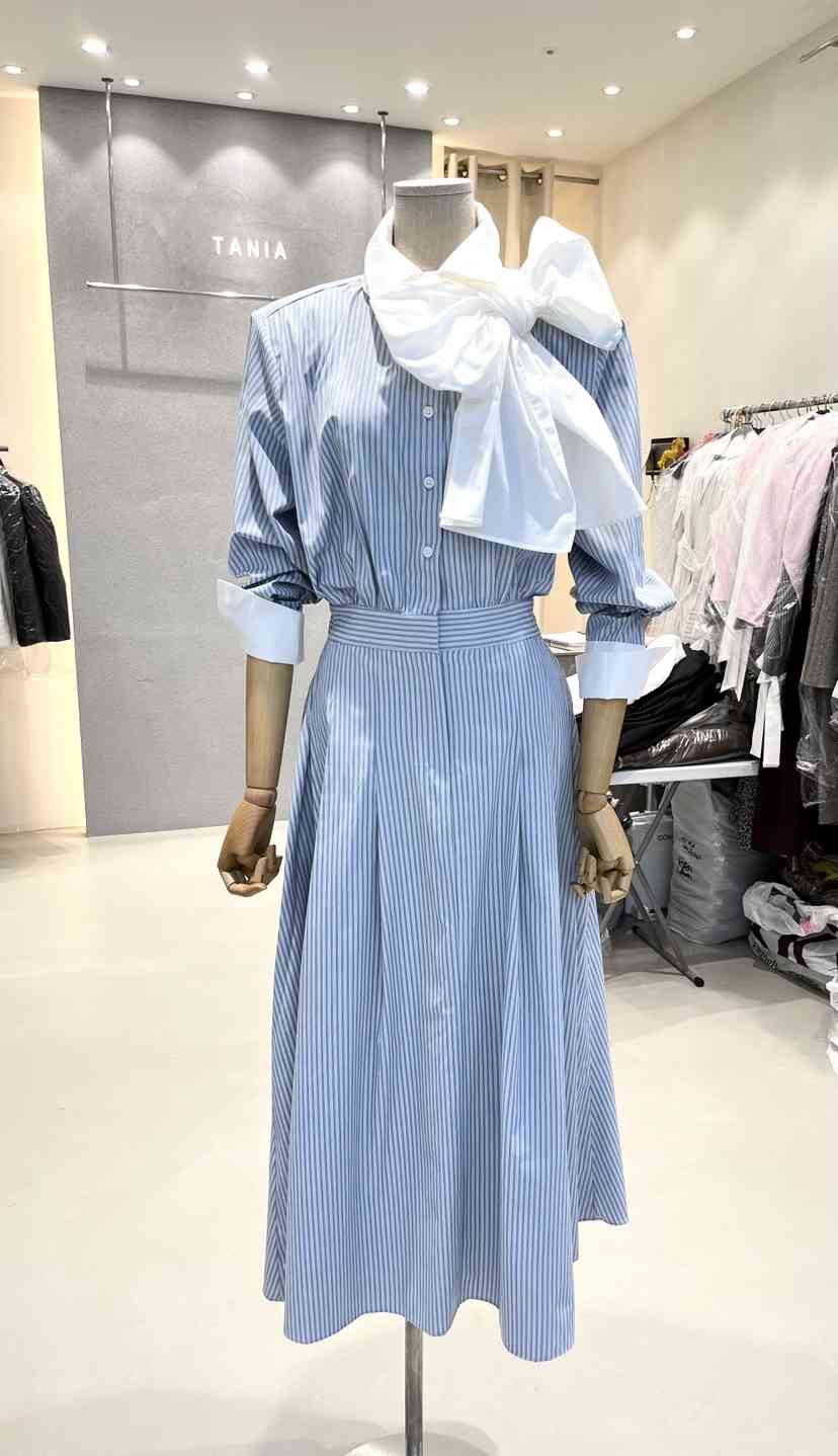 TANIA韓國直郵實拍女士新款人氣推薦職業26春夏連衣裙不含圍巾TANIA連衣裙