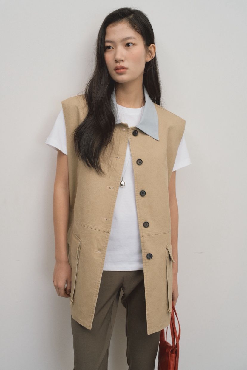 ATHEA韓國直郵女裝新品熱賣推薦人氣時尚26春夏職業休閑馬甲ATHEA馬甲