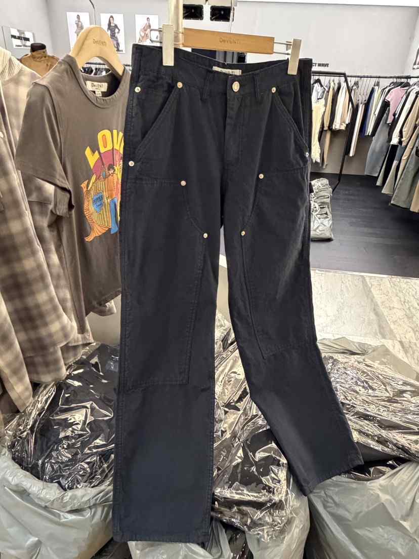 DE VENTI韓國代購女士新款推薦職業時尚休閑褲針織褲雙面DE VENTI休閑褲