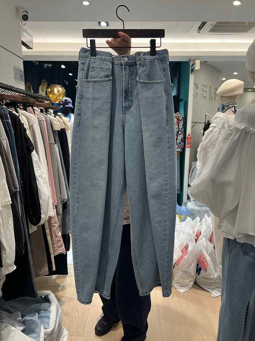 LOVE PULL韓國代購女裝新款職業熱賣休閑26春夏人氣牛仔褲LOVE PULL牛仔褲