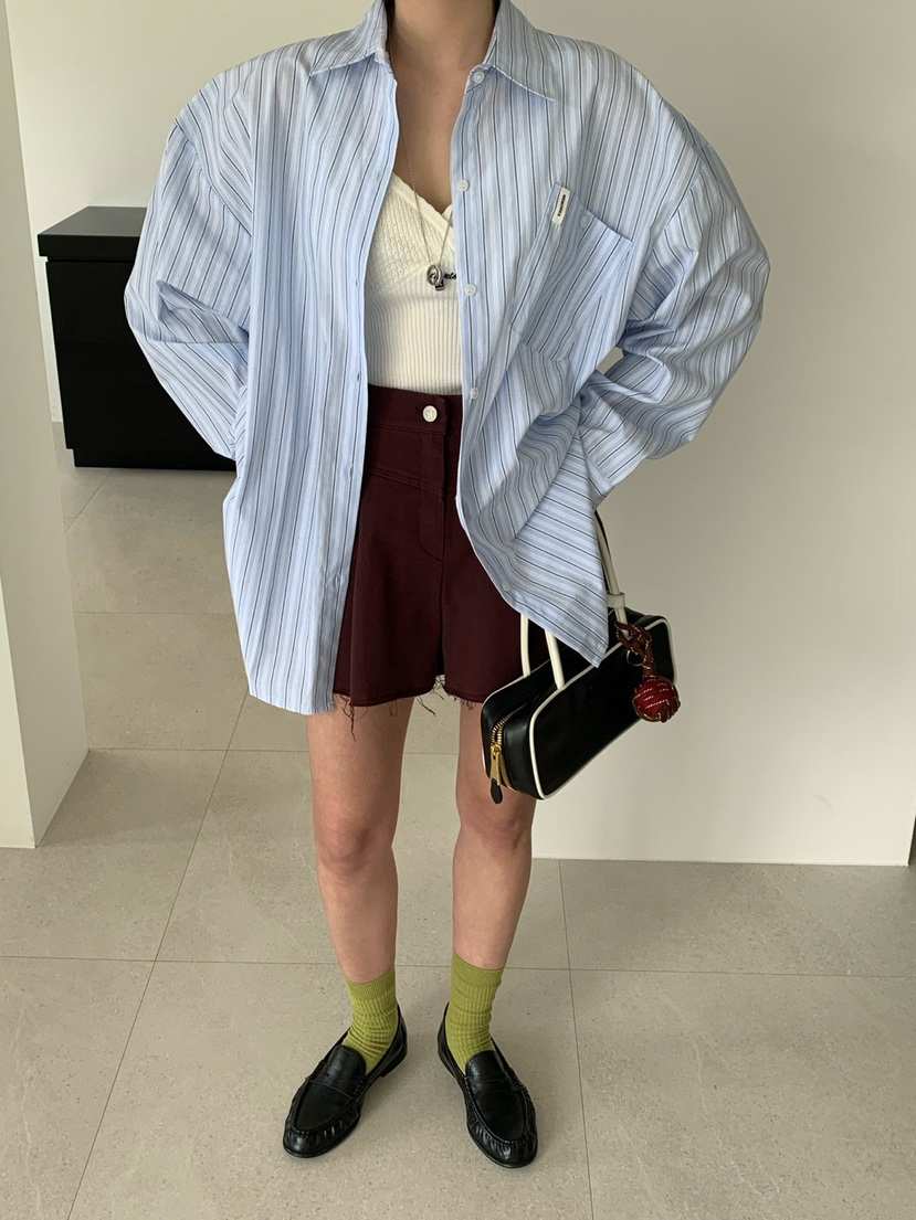 REVE CITE-L韓國直郵女裝新品熱賣休閑時尚職業襯衫蕾絲衫REVE CITE-L襯衫/蕾絲衫