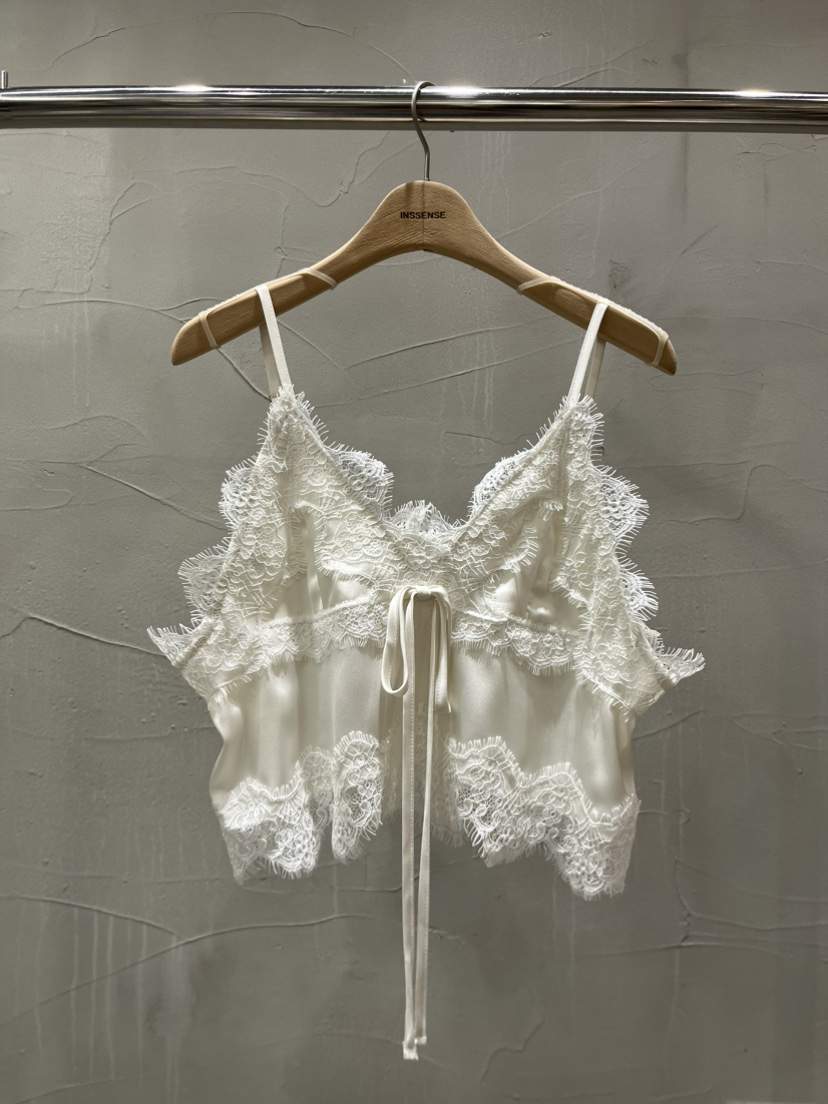 INSSENSE-A韓國代購女裝新款熱賣休閑26春夏吊帶背心蕾絲緞面INSSENSE-A吊帶/背心