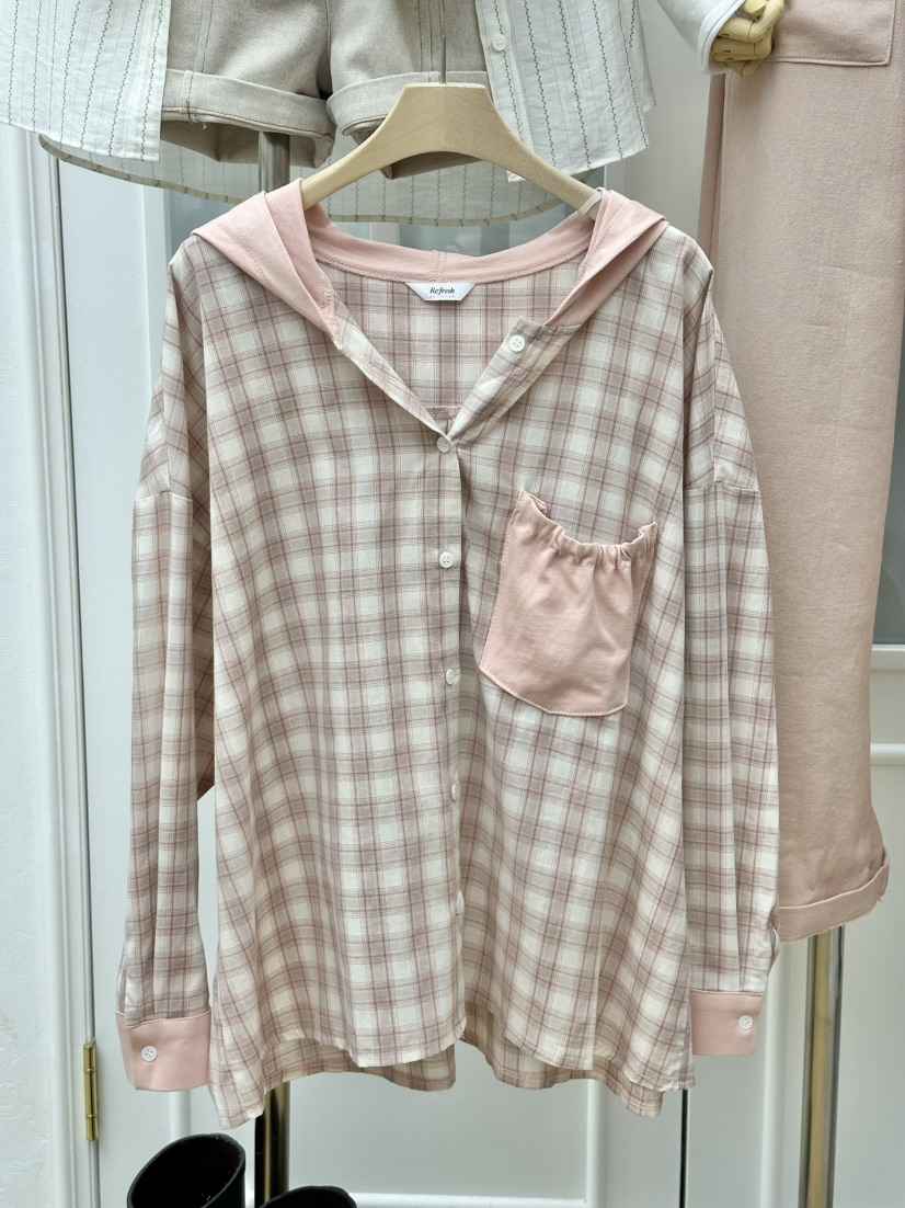 RE:FRESH-L韓國直郵實拍女士新品熱賣推薦26春夏襯衫蕾絲衫RE:FRESH襯衫/蕾絲衫