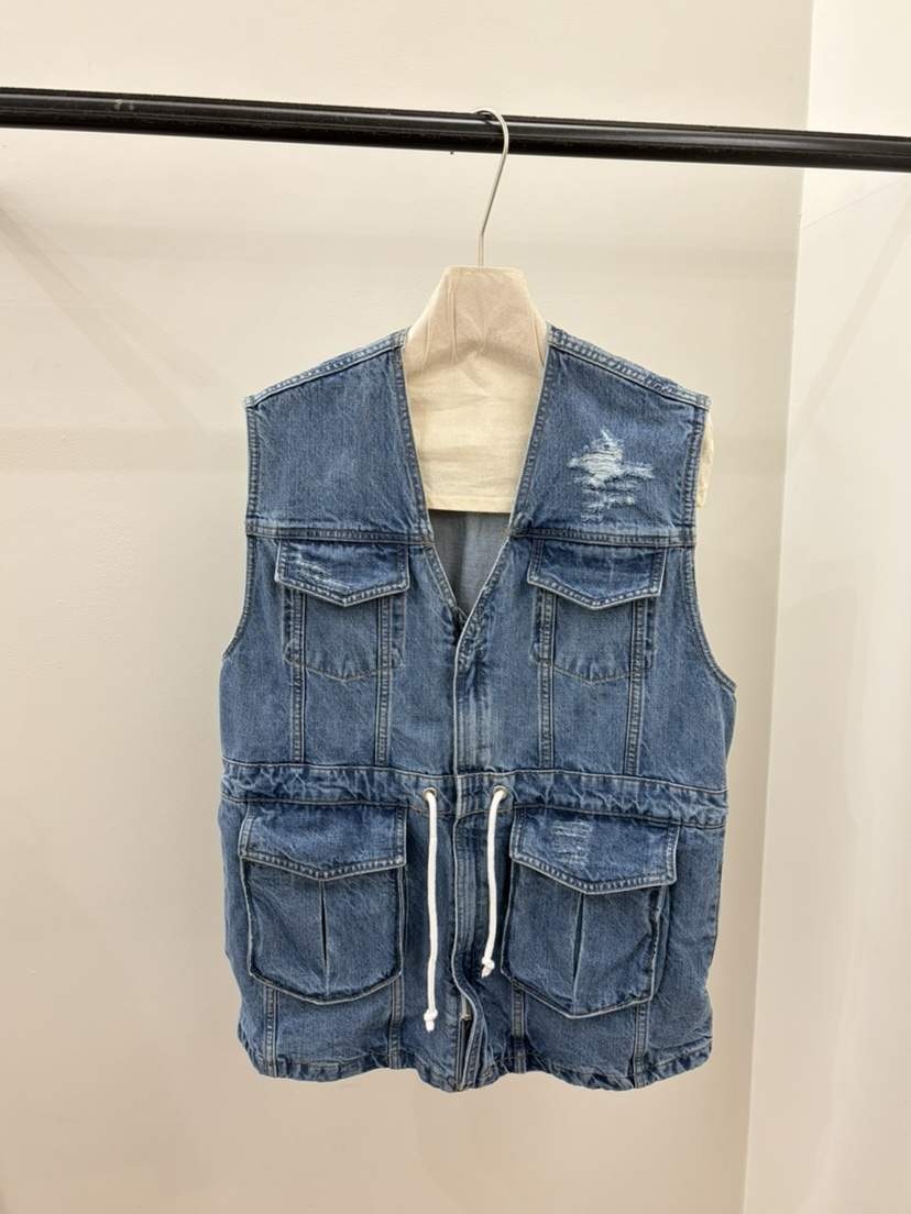 JADEMARKET韓國代購女裝新款人氣時尚熱賣職業26春夏馬甲口袋JADE MARKET馬甲